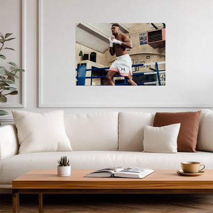Anthony Joshua in Training | Professional Boxing Poster | Motivational Gym Wall Art - Sports Poster