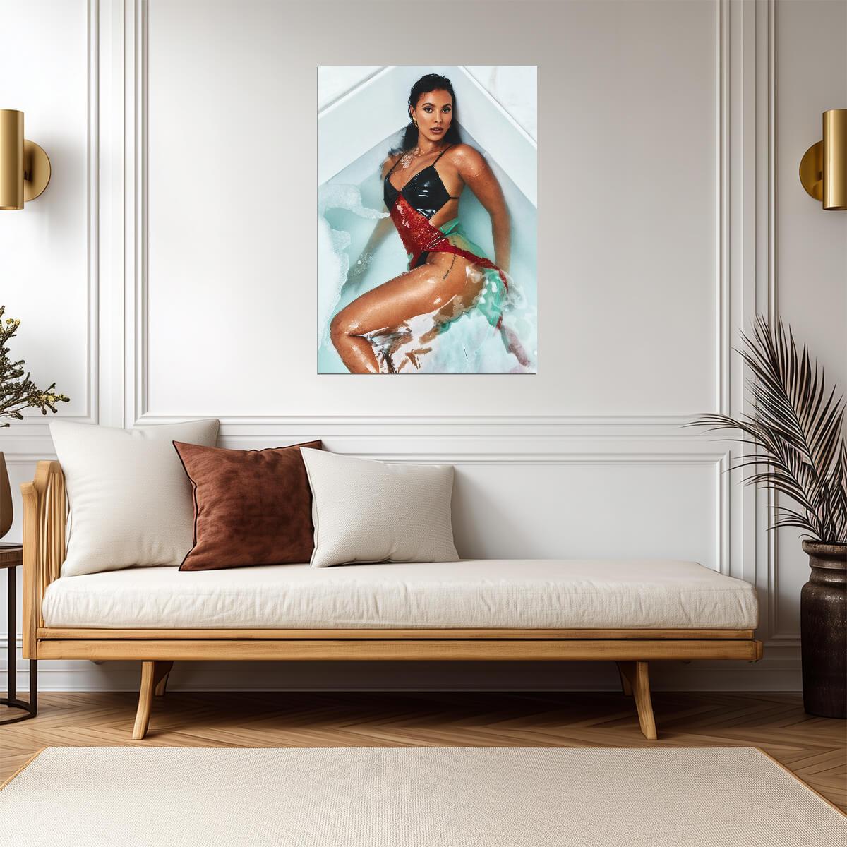 Maya Jama Wall Art | Sexy Model Poster - Celebrities Poster