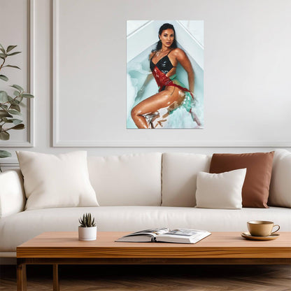 Maya Jama Wall Art | Sexy Model Poster - Celebrities Poster