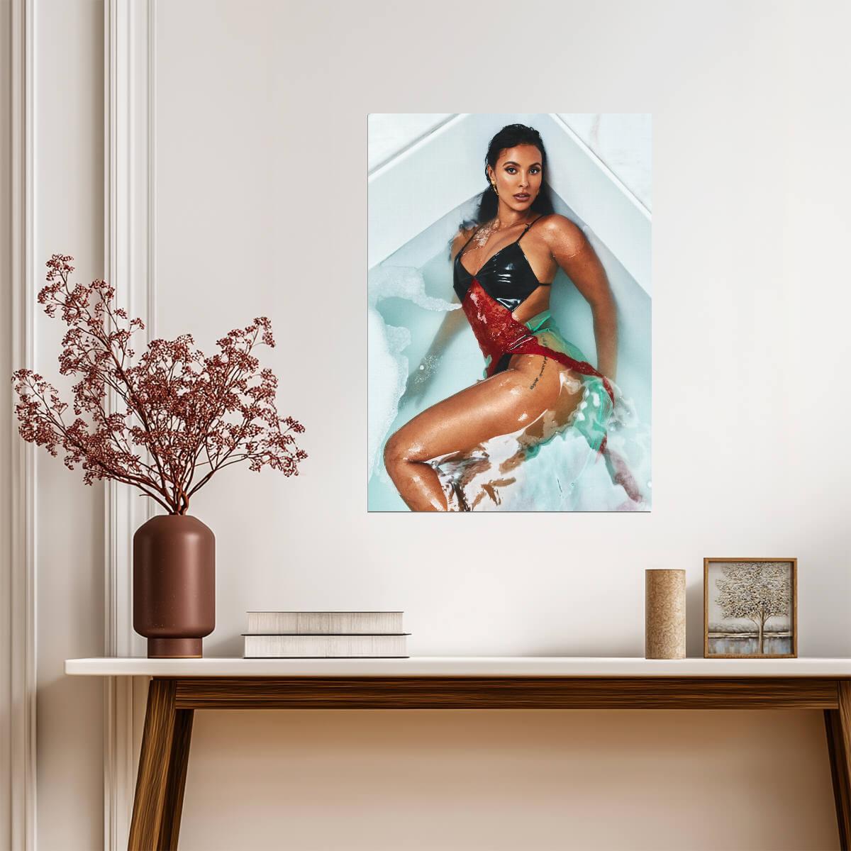 Maya Jama Wall Art | Sexy Model Poster - Celebrities Poster