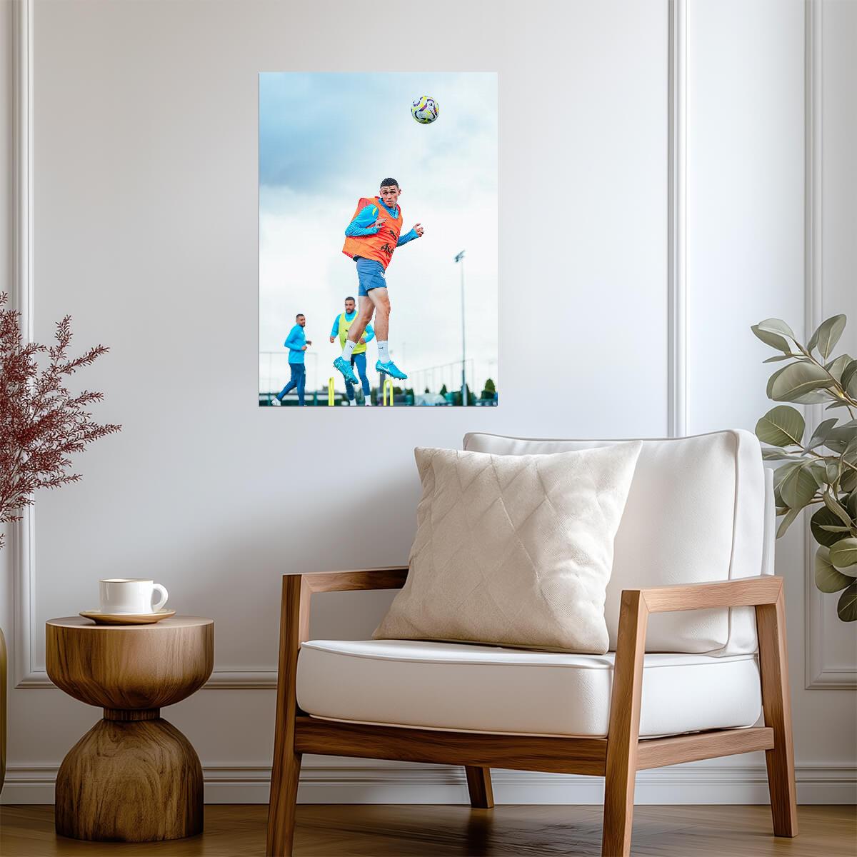 Phil Foden Training Session | Manchester City Poster | Soccer Star Wall Art - Sports Poster