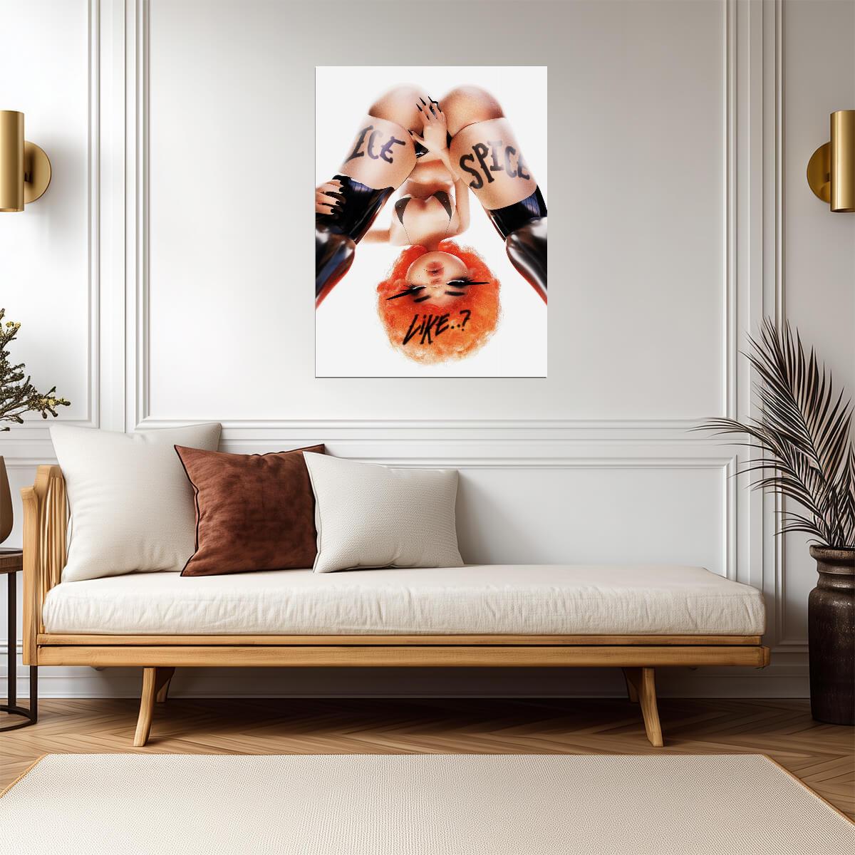 Ice Spice Like EP Cover | Album Art | Sexy Poster - Music Poster