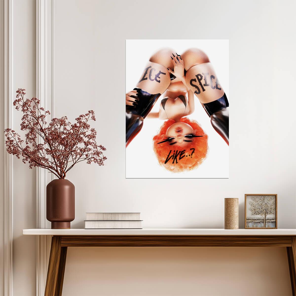 Ice Spice Like EP Cover | Album Art | Sexy Poster - Music Poster
