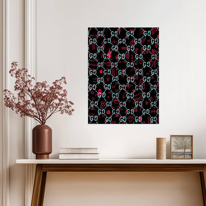 Gucci | Abstract Geometric Print | Art Poster - Graphic & Art Poster