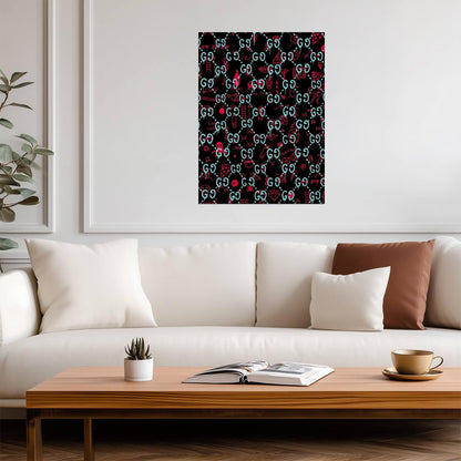 Gucci | Abstract Geometric Print | Art Poster - Graphic & Art Poster