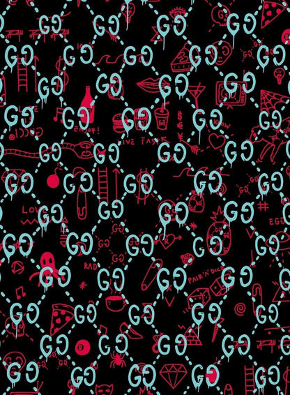Gucci | Abstract Geometric Print | Art Poster - Graphic & Art Poster