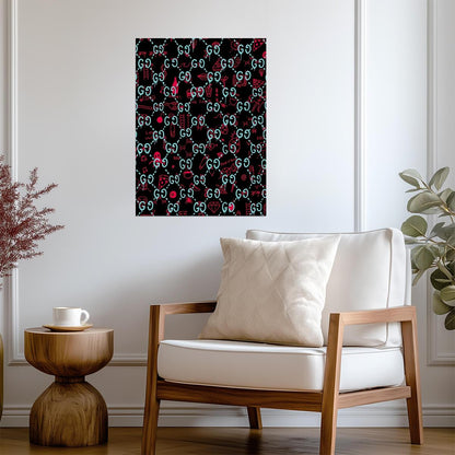 Gucci | Abstract Geometric Print | Art Poster - Graphic & Art Poster