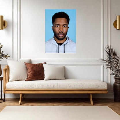 Frank Ocean Minimalist Portrait | Modern R&B Music Poster | Album Style Wall Art - Music Poster