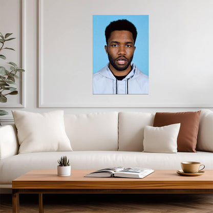 Frank Ocean Minimalist Portrait | Modern R&B Music Poster | Album Style Wall Art - Music Poster