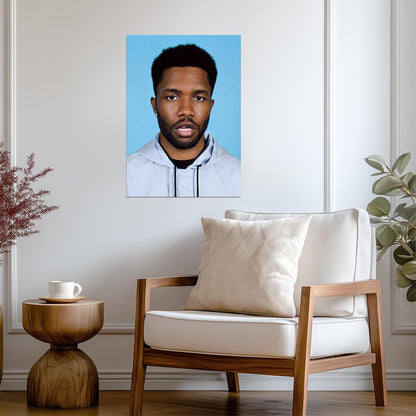 Frank Ocean Minimalist Portrait | Modern R&B Music Poster | Album Style Wall Art - Music Poster