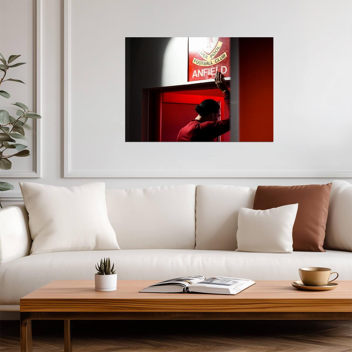 Virgil van Dijk This is Anfield | Liverpool FC Soccer Poster | Football Legend Art - Sports Poster