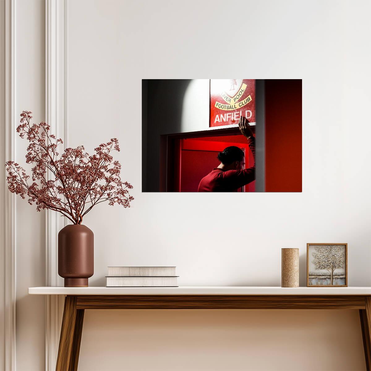 Virgil van Dijk This is Anfield | Liverpool FC Soccer Poster | Football Legend Art - Sports Poster