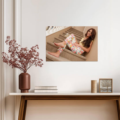 Adriana Chechik Staircase Photoshoot | Glamour Model Print | Sexy Celebrity Poster - Celebrities Poster