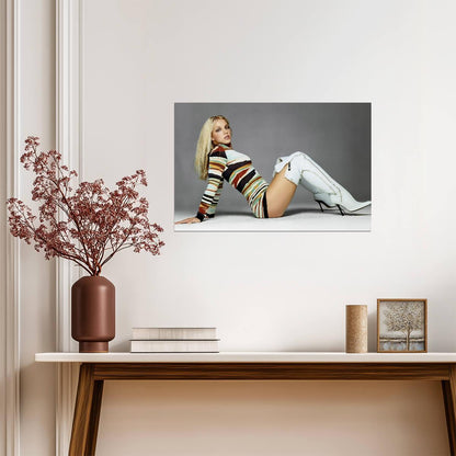Britney Spears 2000s Photoshoot | Y2K Pop Music Icon | Retro Celebrity Poster - Music Poster