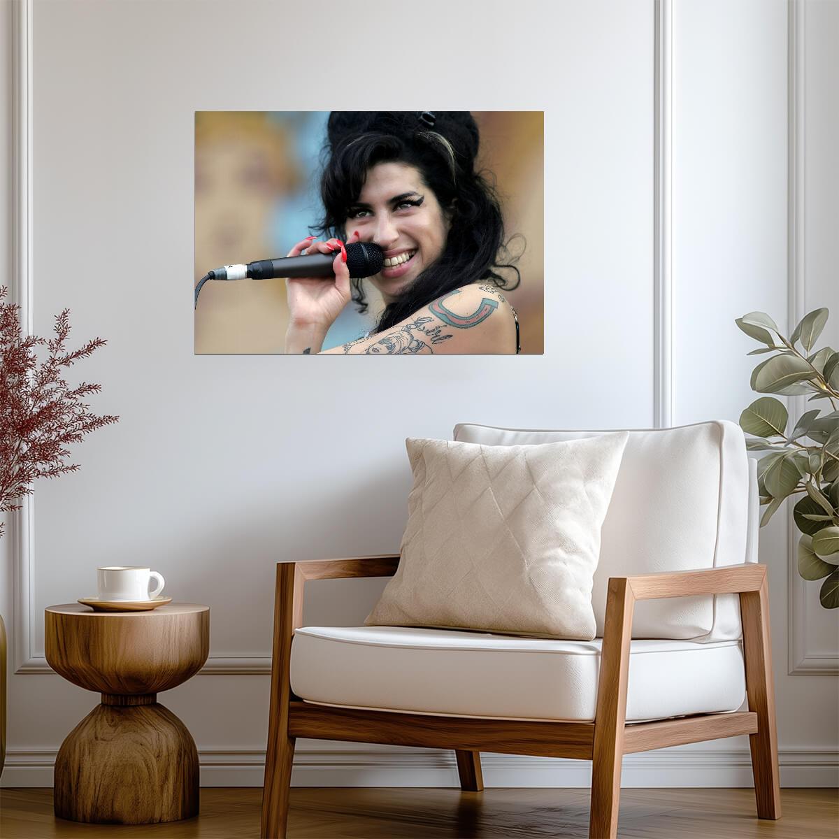 Amy Winehouse Singing Live Close Up | Concert Poster | Vintage Music Legend Art - Music Poster