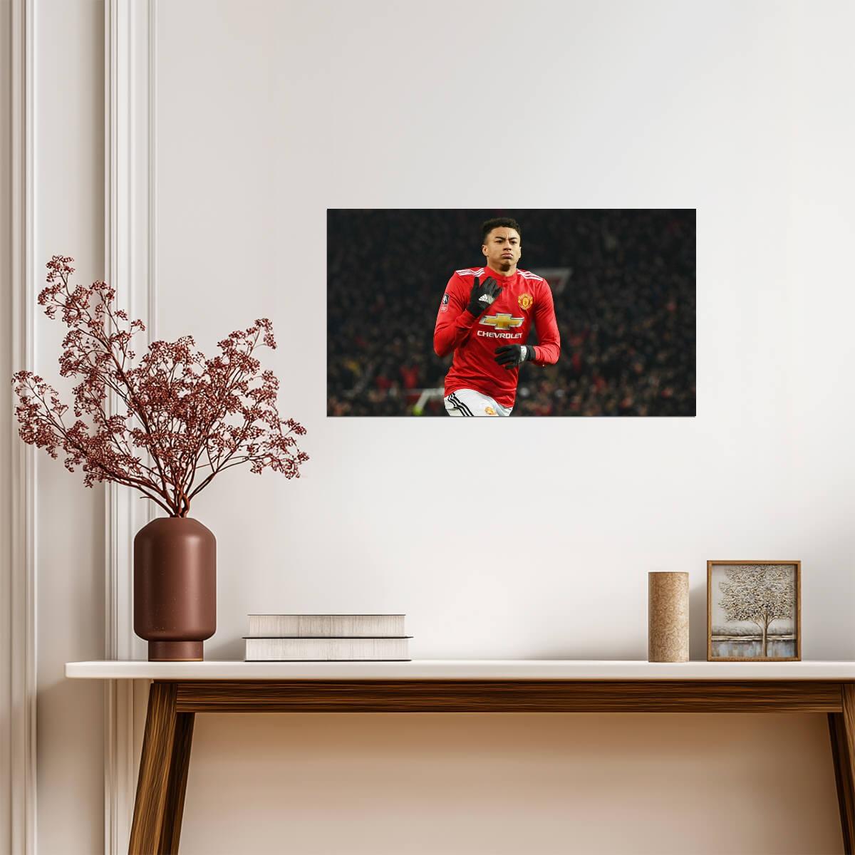 Jesse Lingard Manchester United | Soccer Action Photo | English Football Poster - Sports Poster