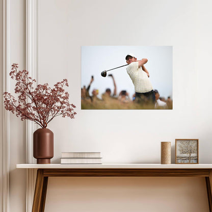 Rory McIlroy Golf Swing Poster | Pro Golfer Wall Art | Sports Photography - Sports Poster