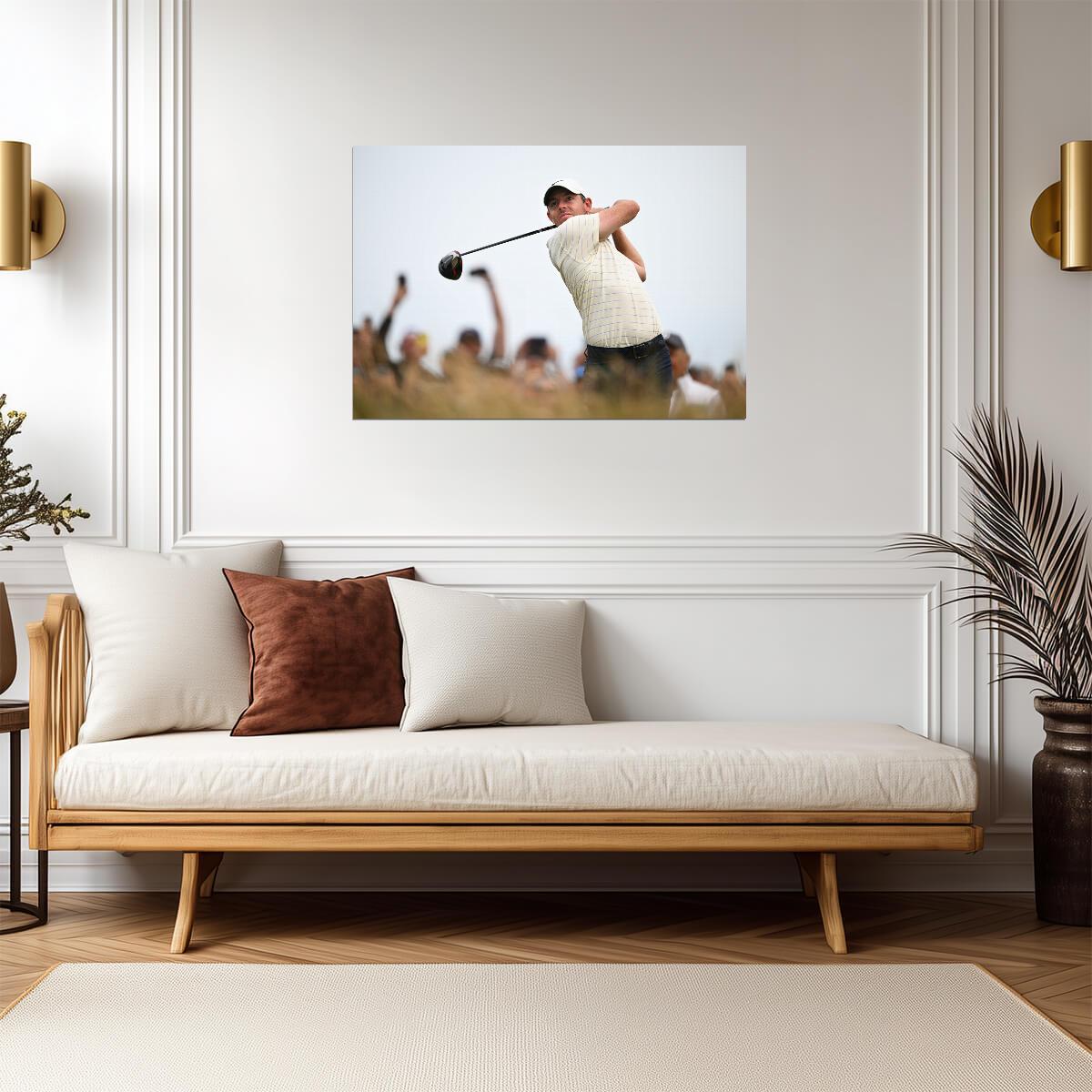 Rory McIlroy Golf Swing Poster | Pro Golfer Wall Art | Sports Photography - Sports Poster