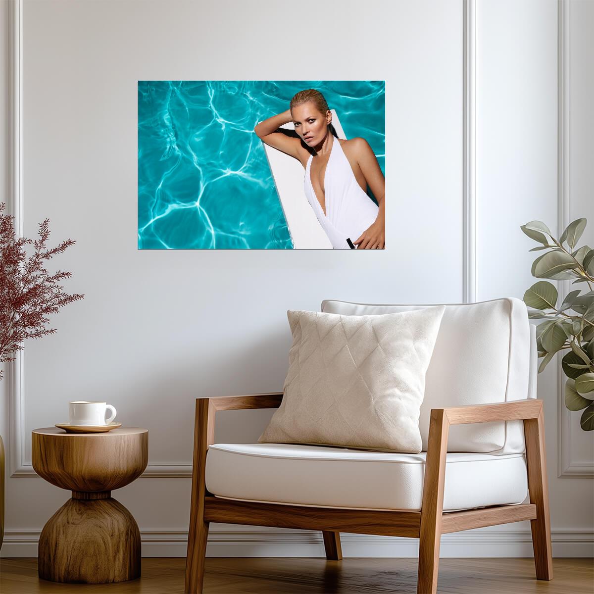 Kate Moss Wall Art | British Model Poster - Celebrities Poster