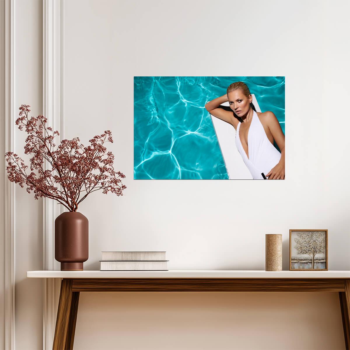 Kate Moss Wall Art | British Model Poster - Celebrities Poster
