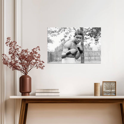 Joe Louis The Brown Bomber | Heavyweight Boxing Poster | Vintage Sports Photography - Sports Poster