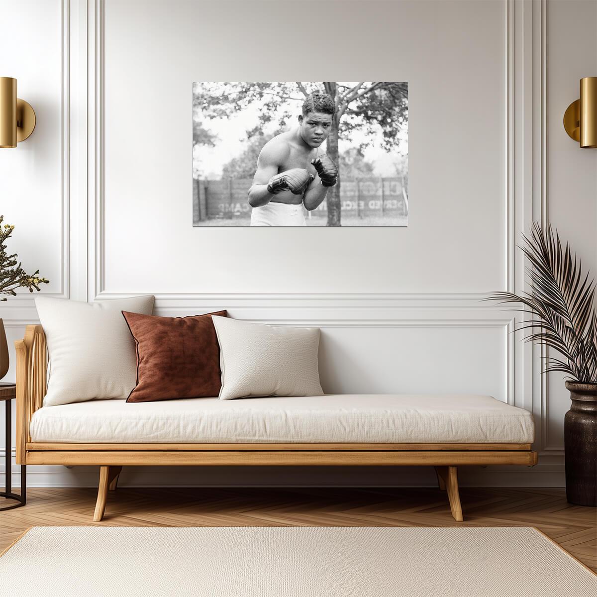 Joe Louis The Brown Bomber | Heavyweight Boxing Poster | Vintage Sports Photography - Sports Poster