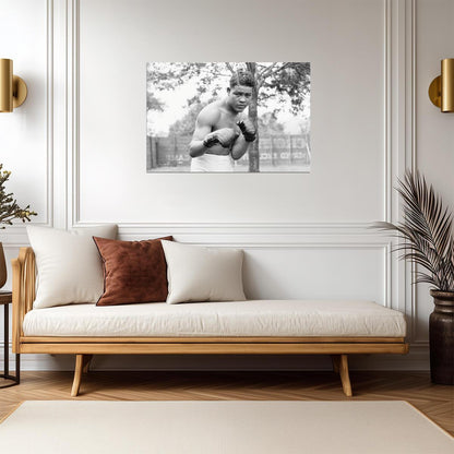 Joe Louis The Brown Bomber | Heavyweight Boxing Poster | Vintage Sports Photography - Sports Poster