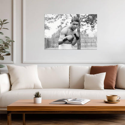 Joe Louis The Brown Bomber | Heavyweight Boxing Poster | Vintage Sports Photography - Sports Poster