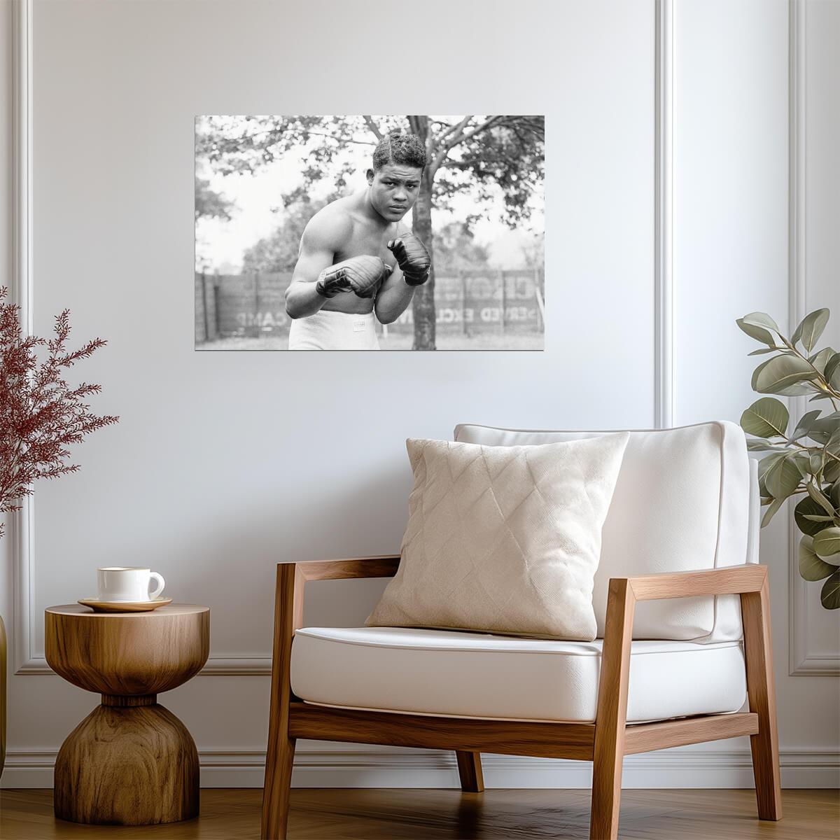 Joe Louis The Brown Bomber | Heavyweight Boxing Poster | Vintage Sports Photography - Sports Poster