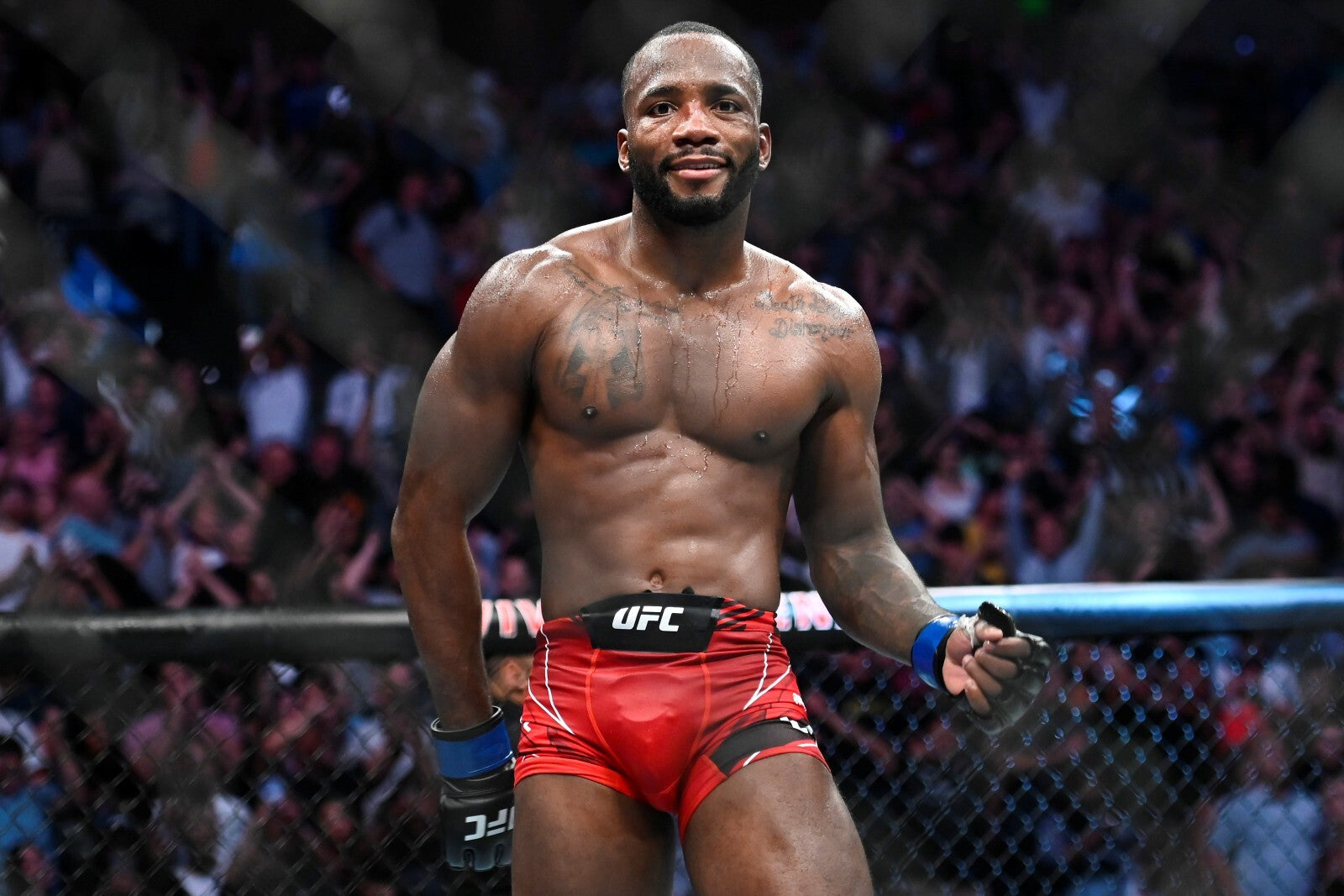 Leon Edwards UFC Champion | Mixed Martial Arts Poster | Combat Sports Legend Wall Art - Sports Poster