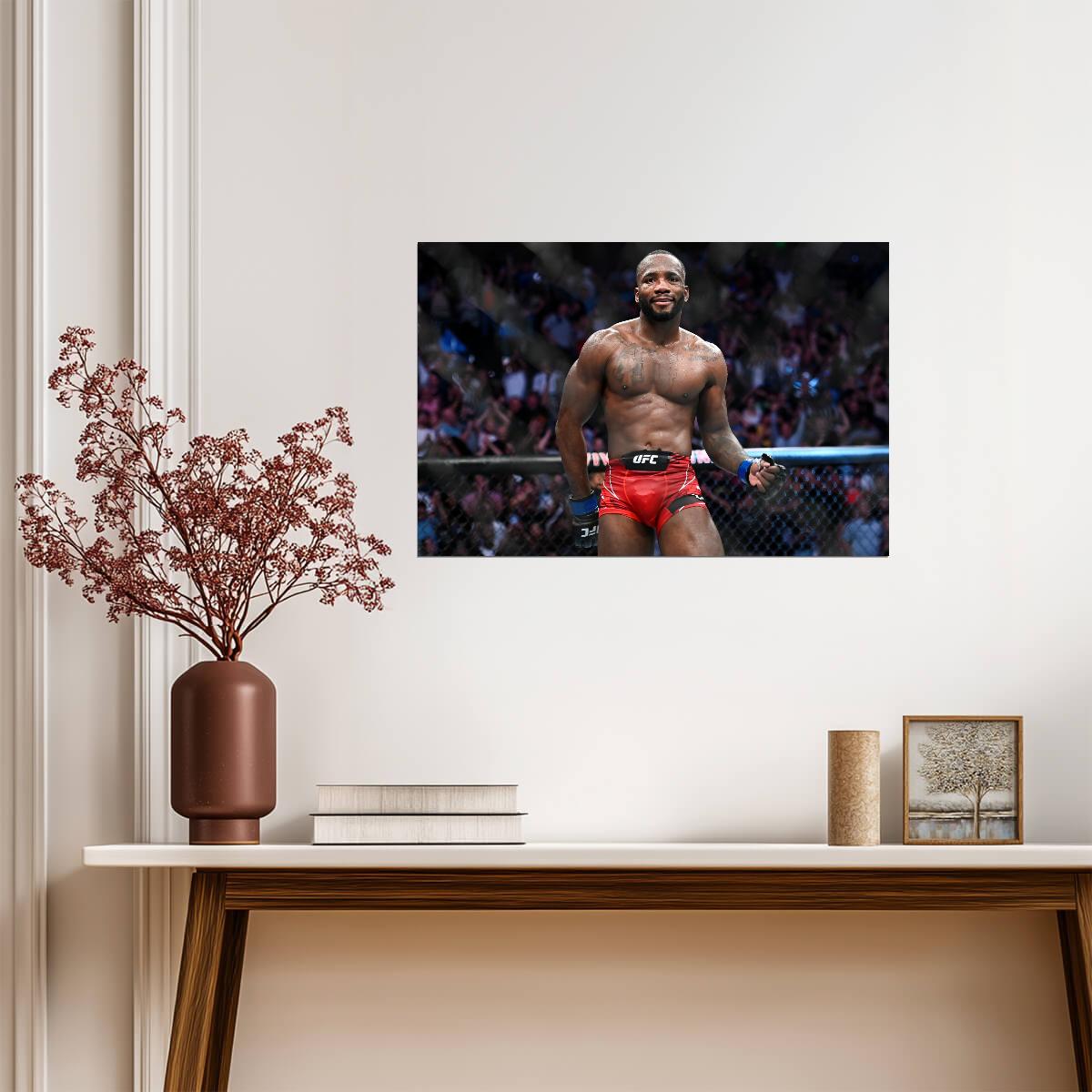Leon Edwards UFC Champion | Mixed Martial Arts Poster | Combat Sports Legend Wall Art - Sports Poster