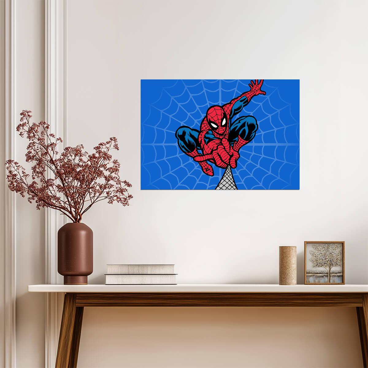 Spider-Man Comic Book Art | Classic Superhero Poster | Marvel Wall Art - Graphic & Art Poster