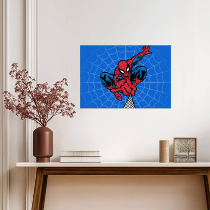 Spider-Man Comic Book Art | Classic Superhero Poster | Marvel Wall Art - Graphic & Art Poster