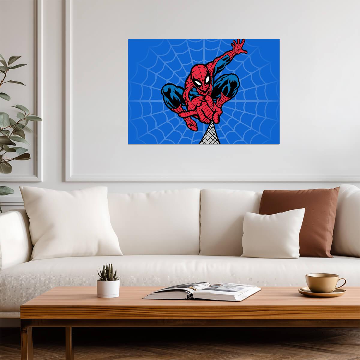 Spider-Man Comic Book Art | Classic Superhero Poster | Marvel Wall Art - Graphic & Art Poster