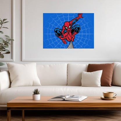 Spider-Man Comic Book Art | Classic Superhero Poster | Marvel Wall Art - Graphic & Art Poster