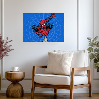Spider-Man Comic Book Art | Classic Superhero Poster | Marvel Wall Art - Graphic & Art Poster