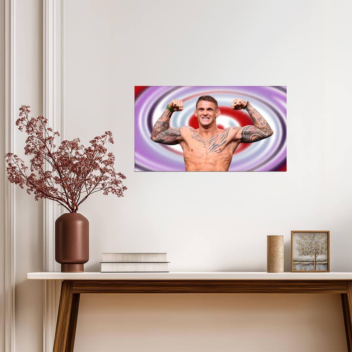 Dustin The Diamond Poirier | UFC Fighter Poster | Combat Sports Legend Art - Sports Poster