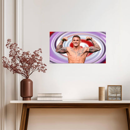 Dustin The Diamond Poirier | UFC Fighter Poster | Combat Sports Legend Art - Sports Poster