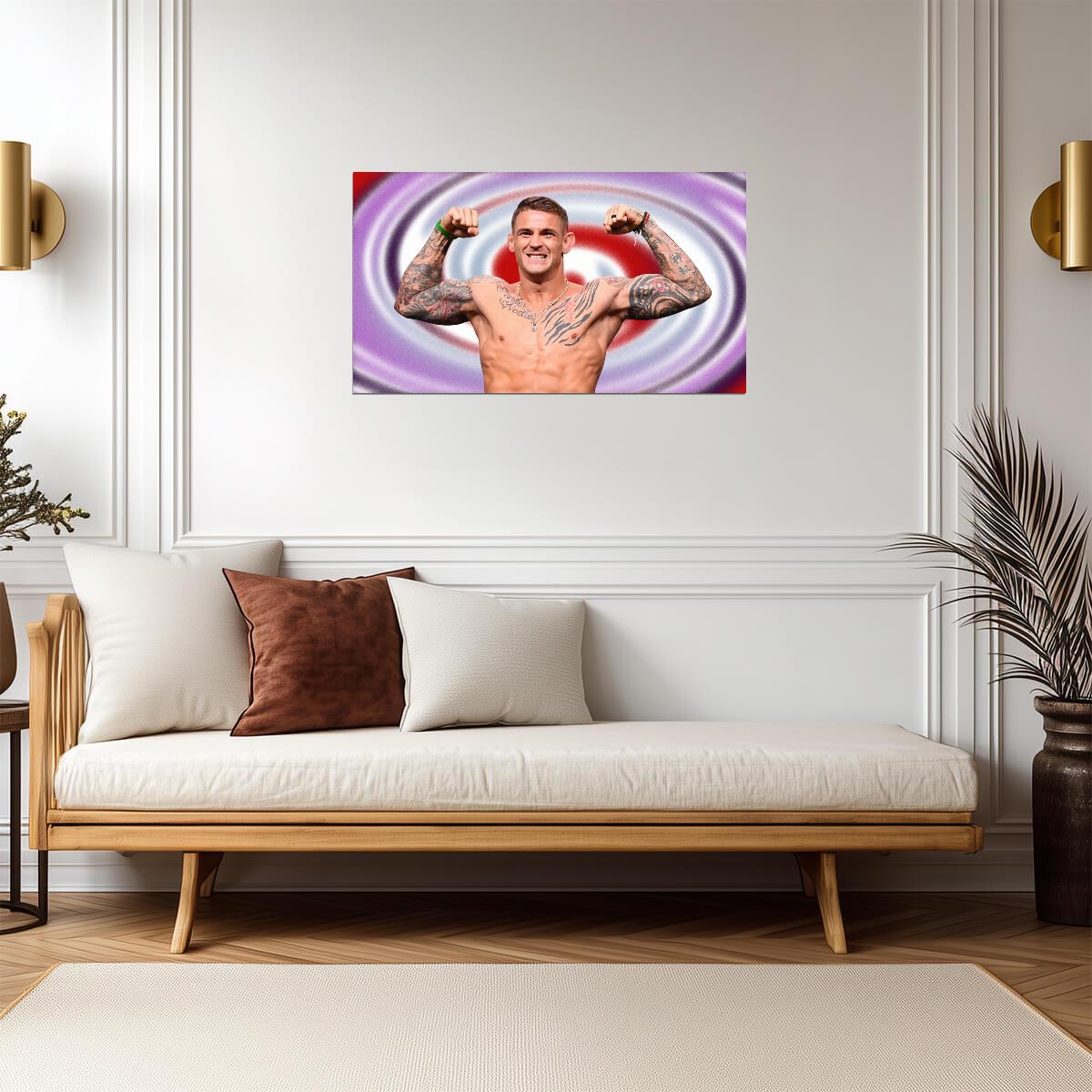 Dustin The Diamond Poirier | UFC Fighter Poster | Combat Sports Legend Art - Sports Poster