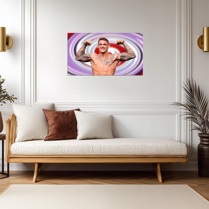 Dustin The Diamond Poirier | UFC Fighter Poster | Combat Sports Legend Art - Sports Poster