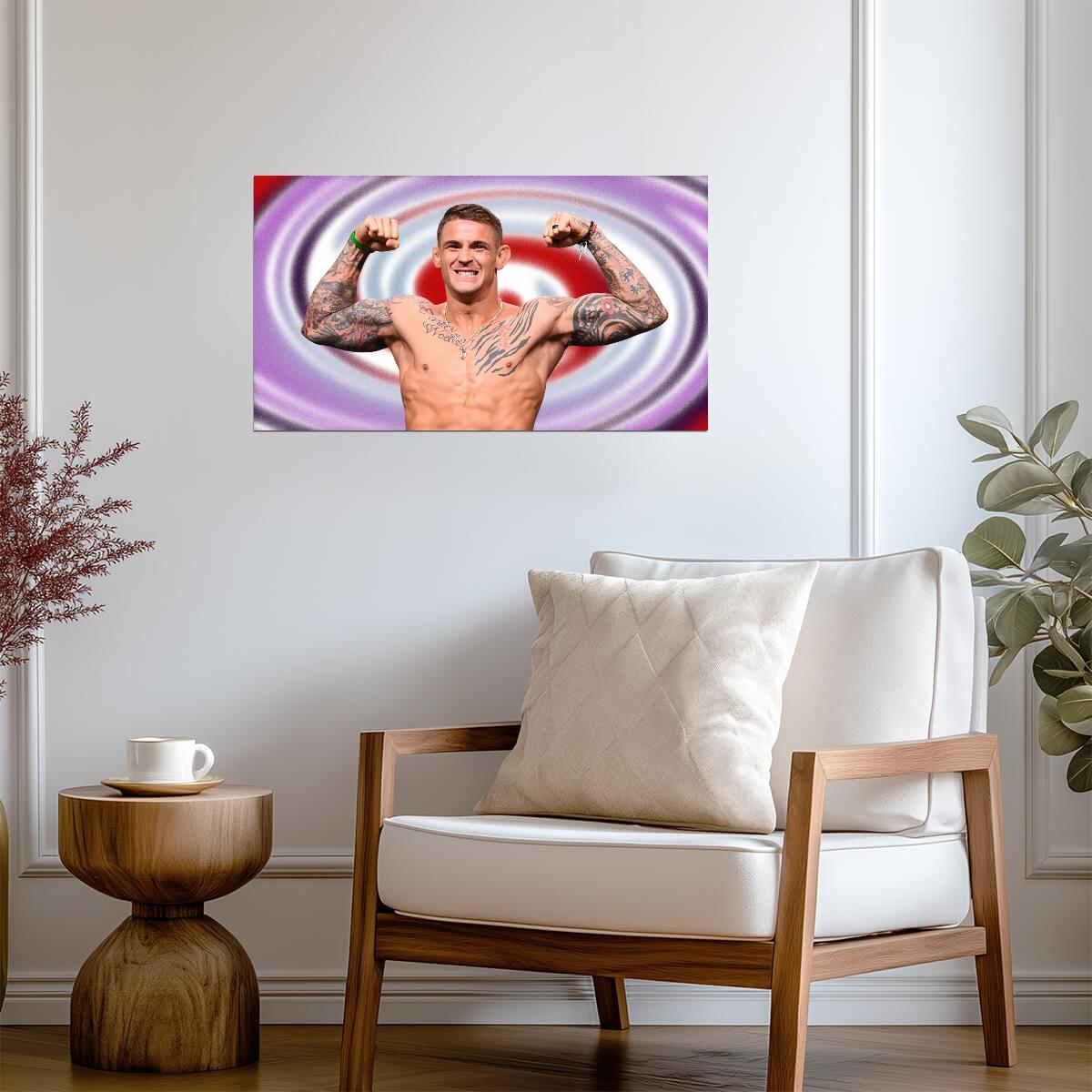 Dustin The Diamond Poirier | UFC Fighter Poster | Combat Sports Legend Art - Sports Poster