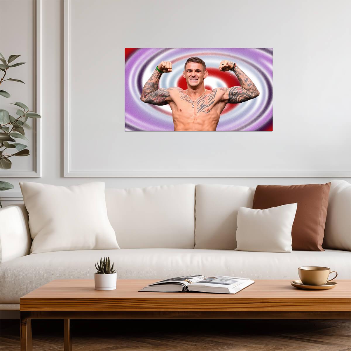 Dustin The Diamond Poirier | UFC Fighter Poster | Combat Sports Legend Art - Sports Poster