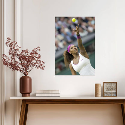 Serena Williams In Action | Tennis Legend Poster | Inspirational Sports Photography - Sports Poster