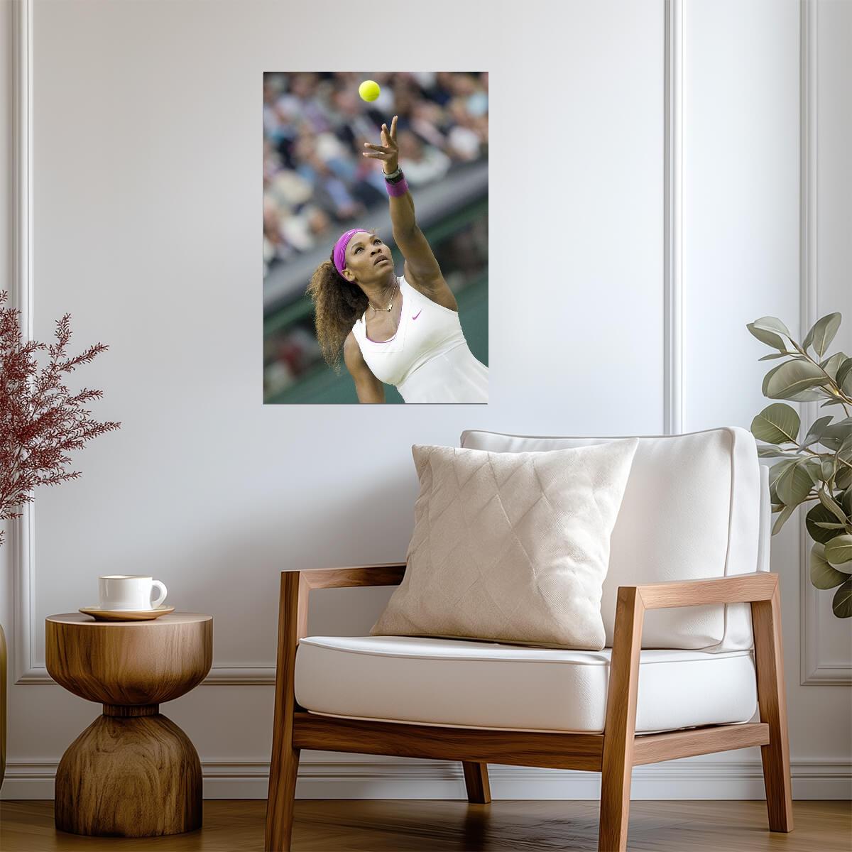 Serena Williams In Action | Tennis Legend Poster | Inspirational Sports Photography - Sports Poster