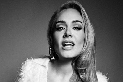 Adele Black and White | Soul Poster | Monochrome Portrait - Music Poster