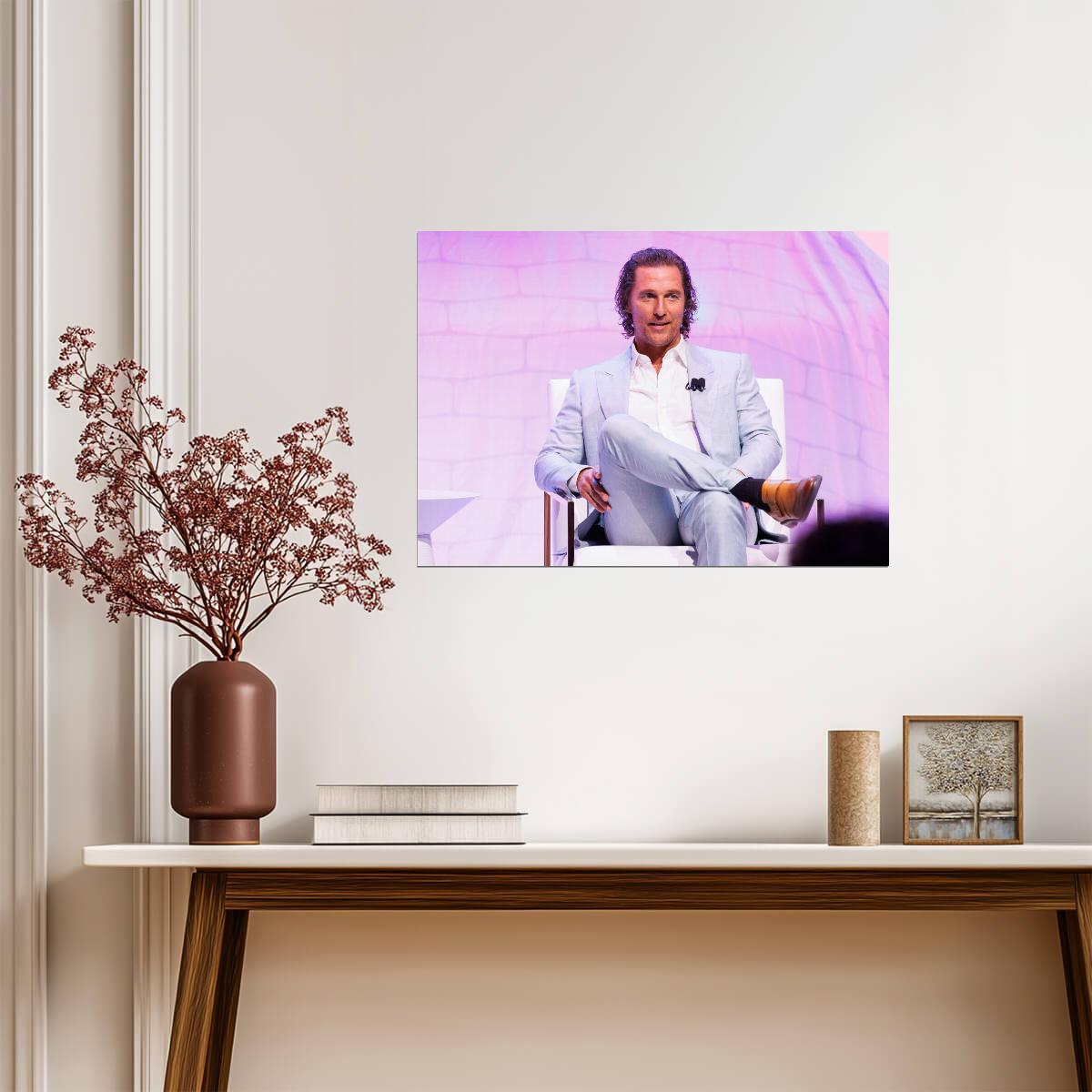 Matthew McConaughey Wall Art | American Actor Poster - Celebrities Poster