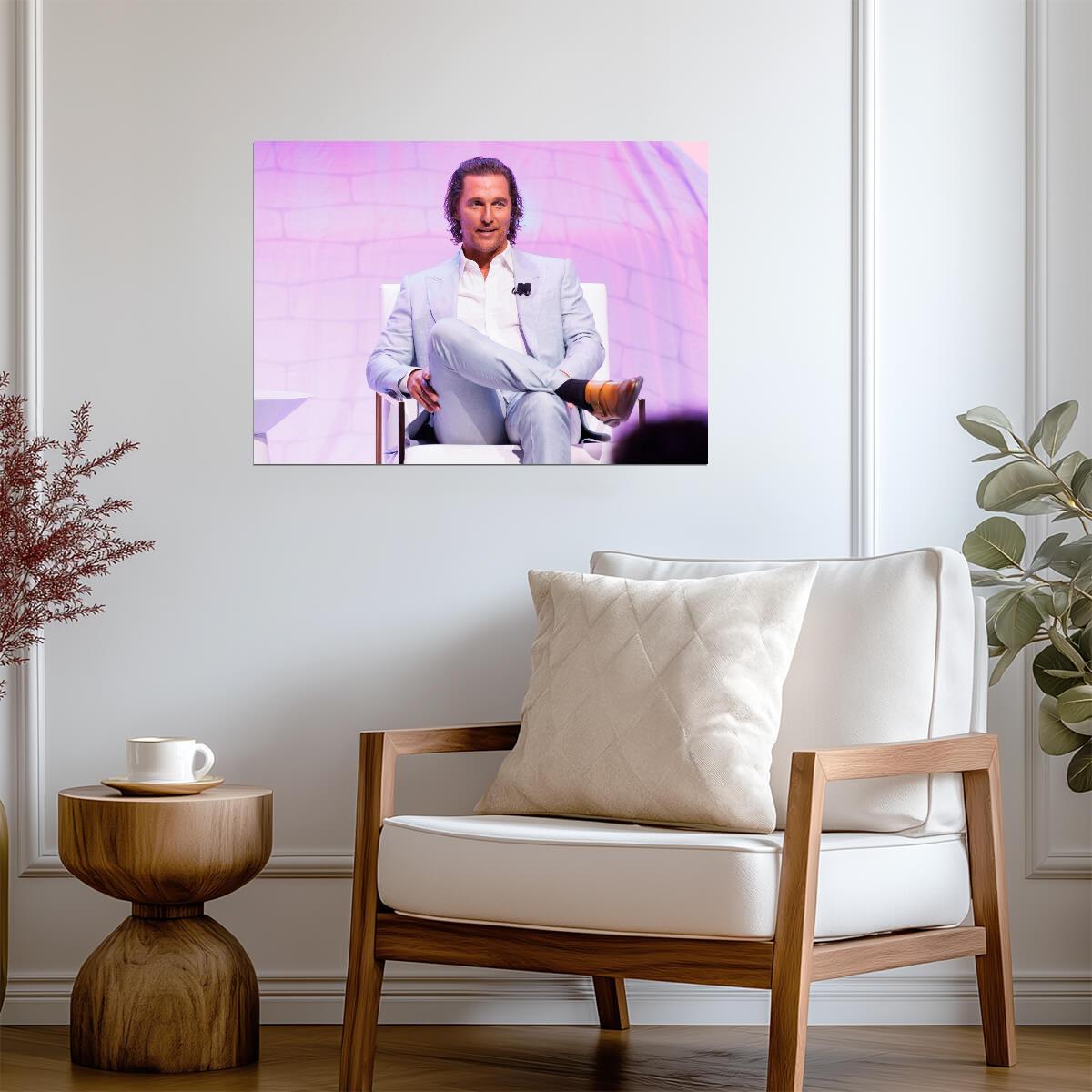 Matthew McConaughey Wall Art | American Actor Poster - Celebrities Poster