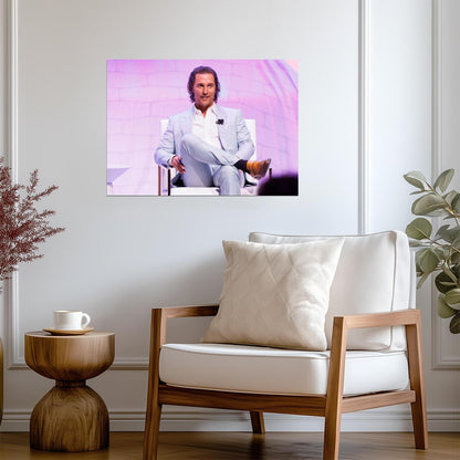 Matthew McConaughey Wall Art | American Actor Poster - Celebrities Poster
