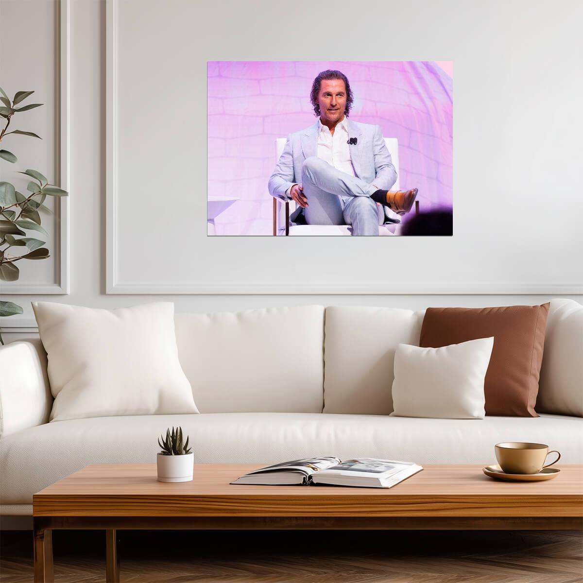 Matthew McConaughey Wall Art | American Actor Poster - Celebrities Poster