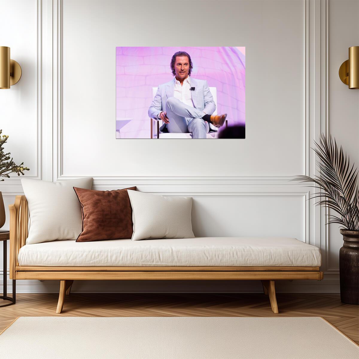 Matthew McConaughey Wall Art | American Actor Poster - Celebrities Poster